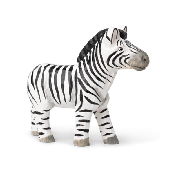 Animal Hand-Carved Wooden Toy - Zebra