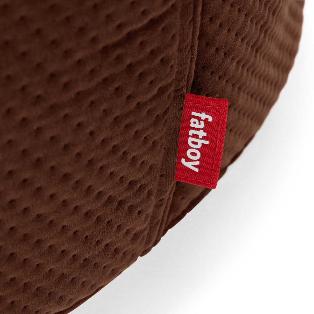 Point Large Recycled Royal Velvet Pouf