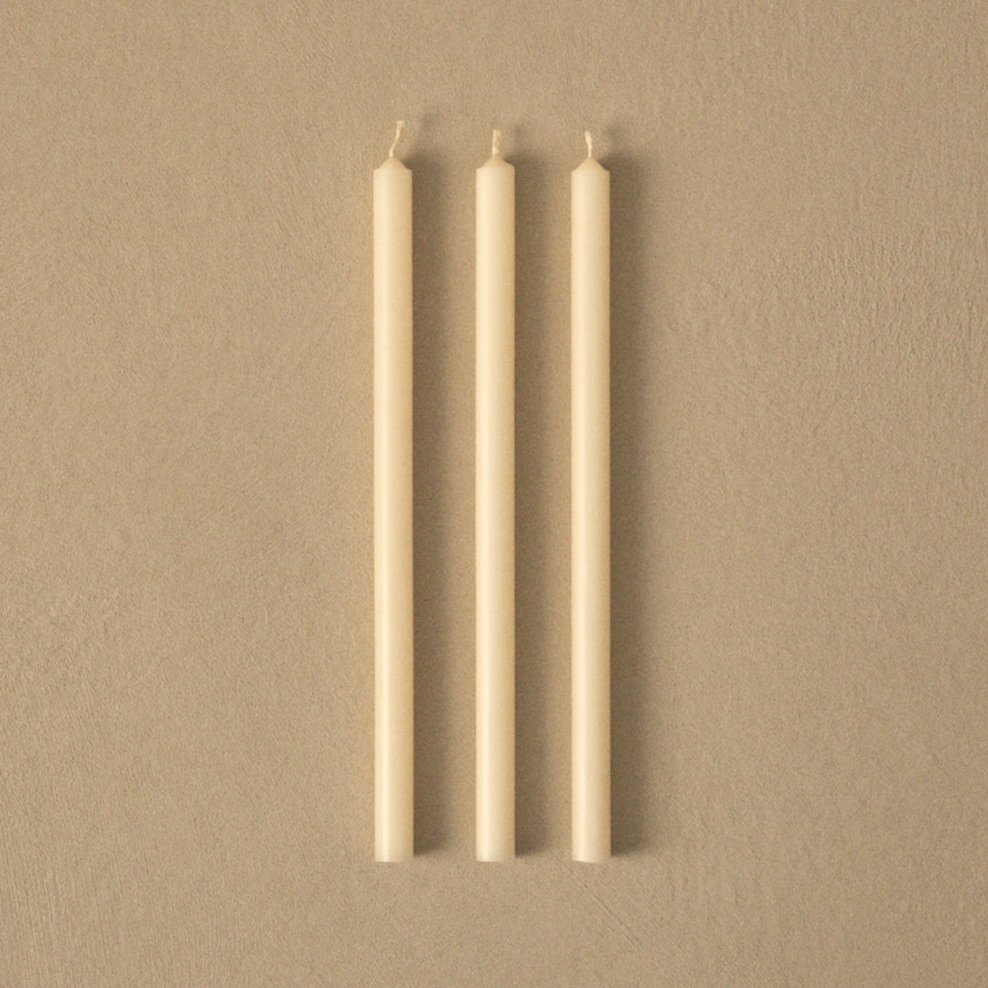 STOFF Nagel Candle, Cream, Set of 8