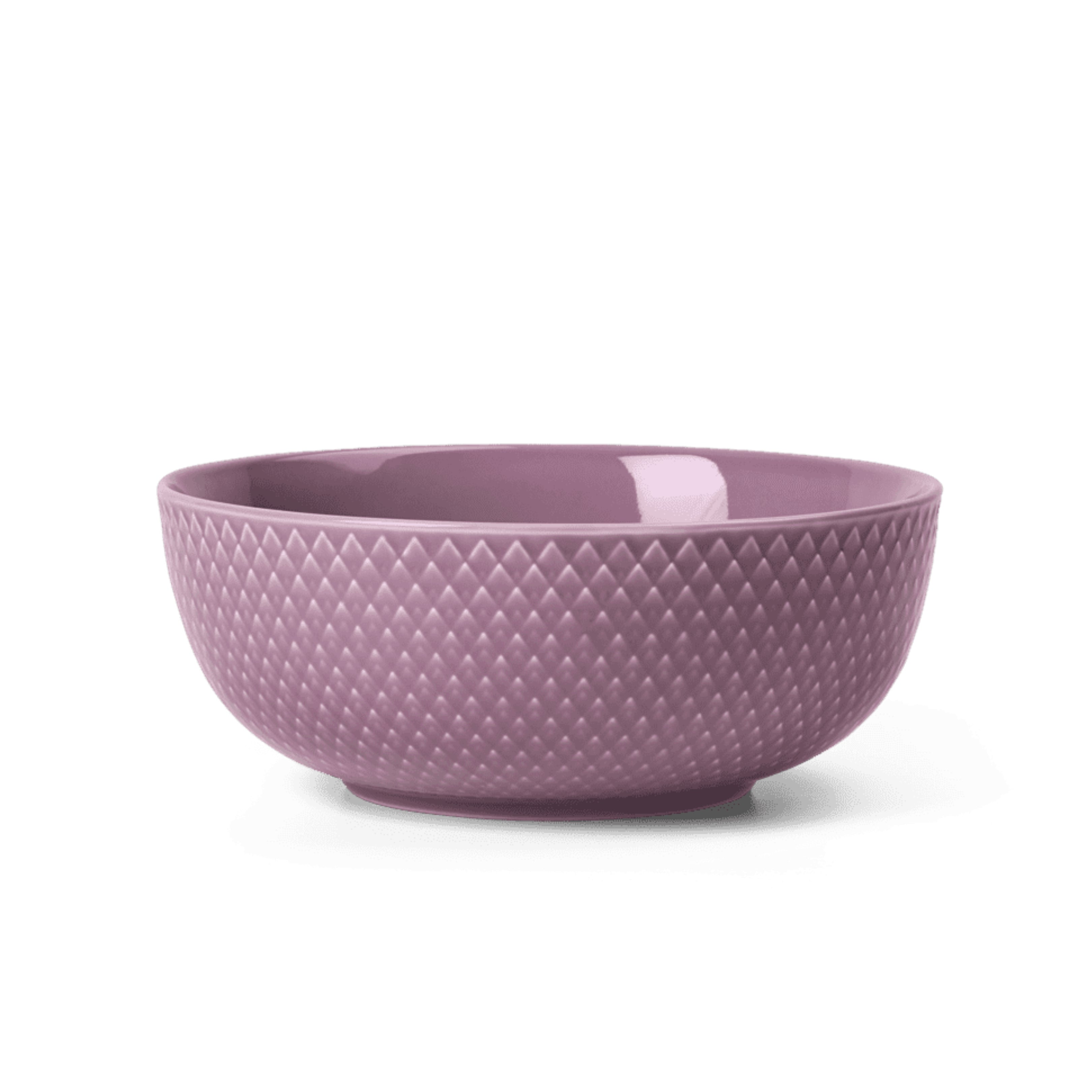 Lyngby Porcelain Rhombe Bowl 15.5 Purple