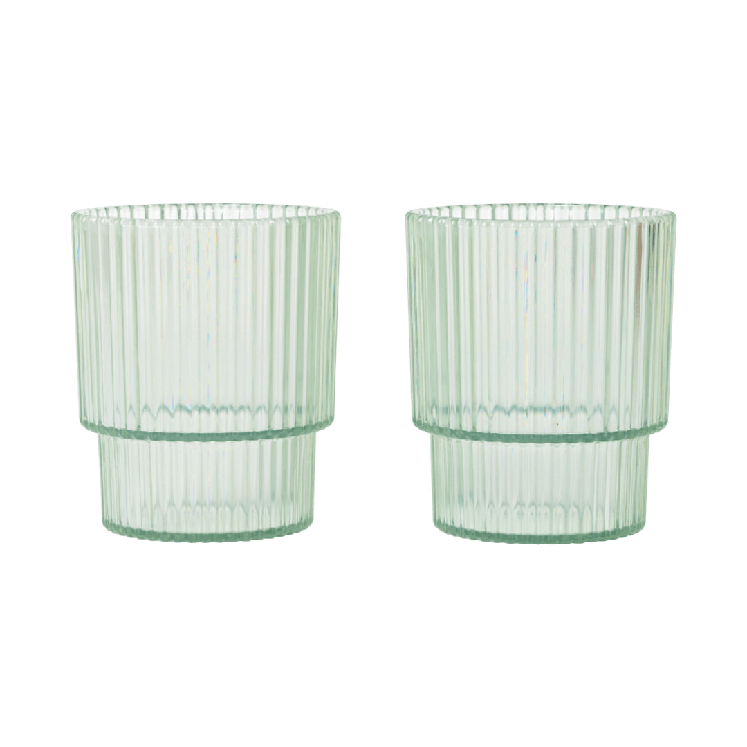 Ferm Living Ripple Kids Cups - Set of 2 - Tea Green - Batten Home