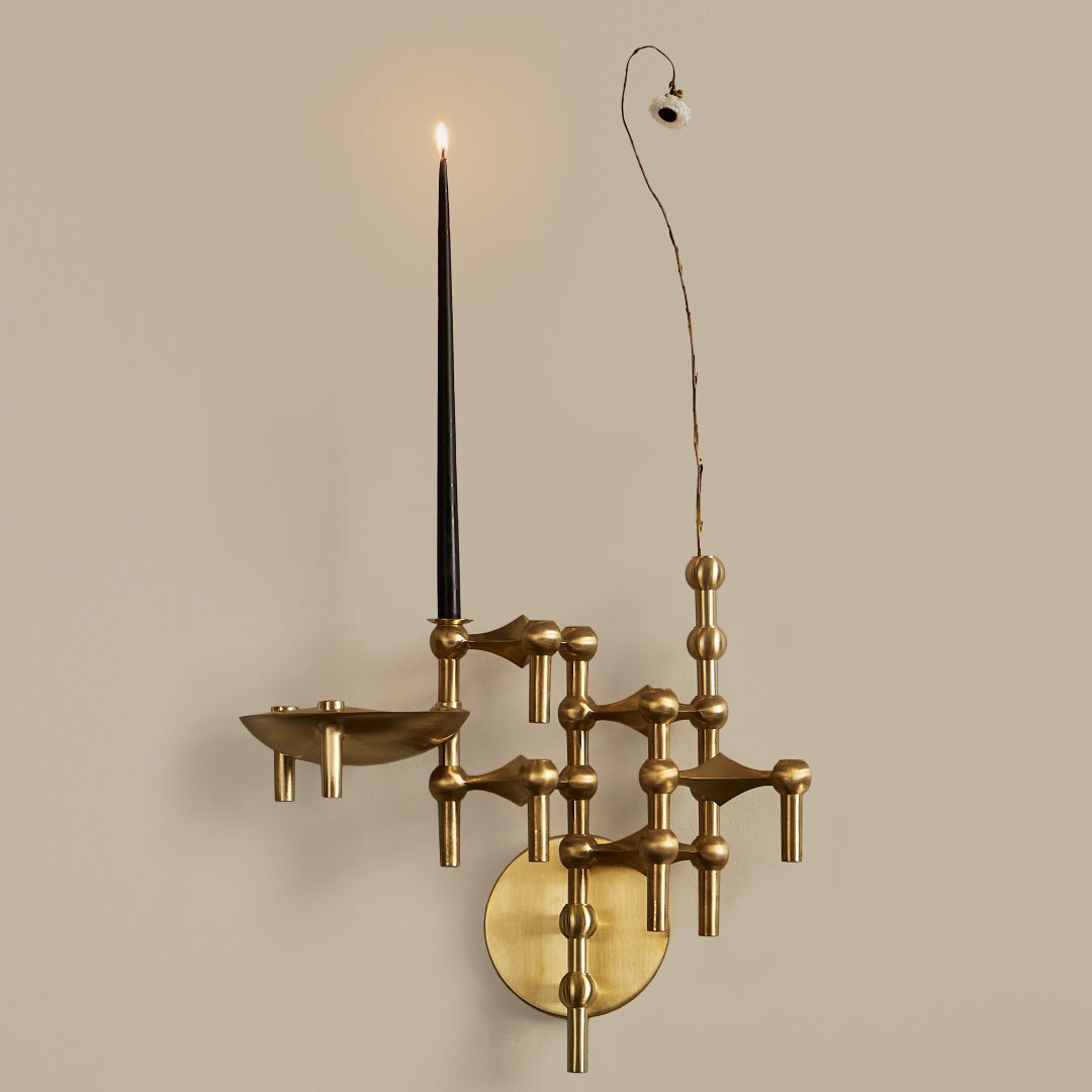 STOFF Nagel Wall Hanger, Brushed Brass - Batten Home