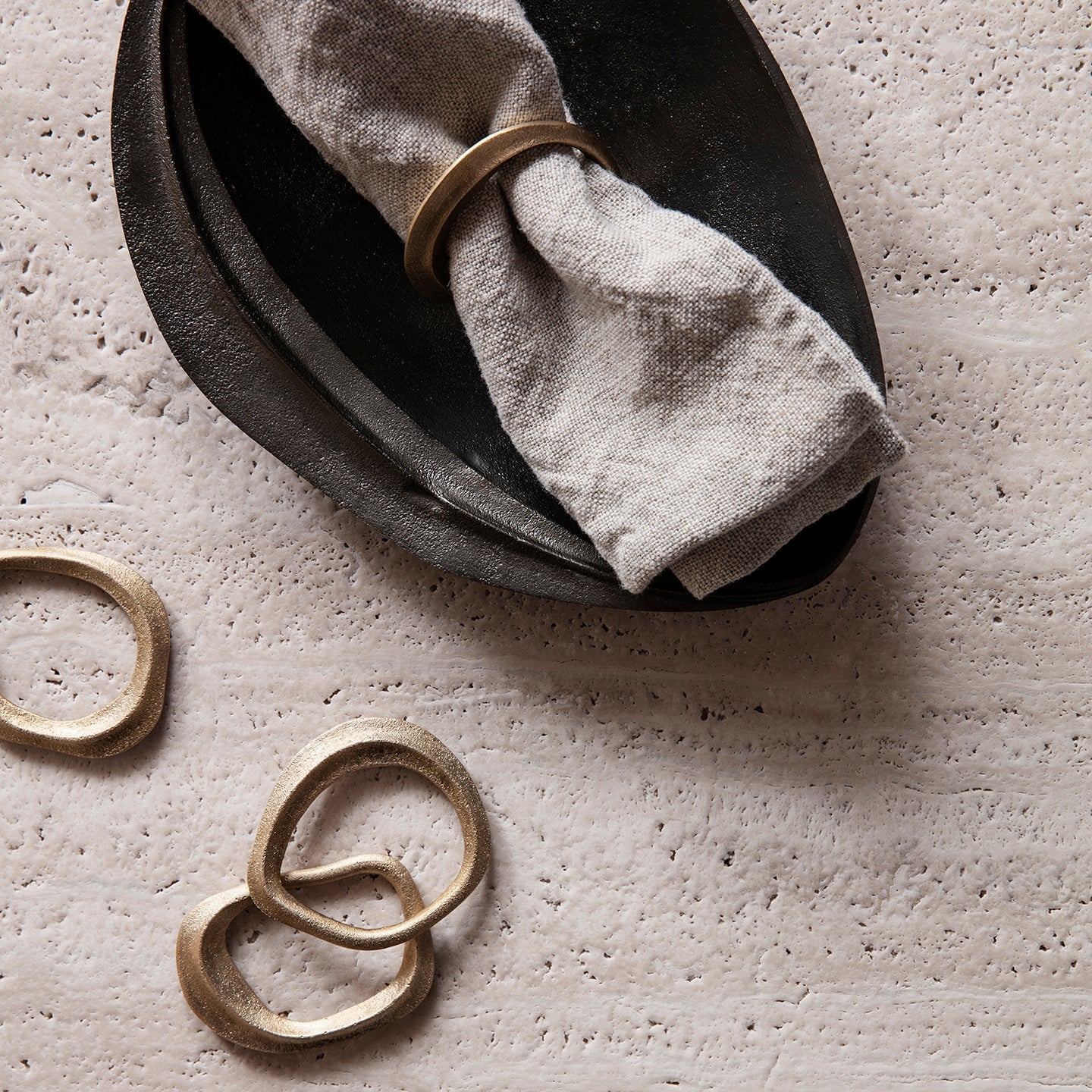 Flow Napkin Rings - Set of 4