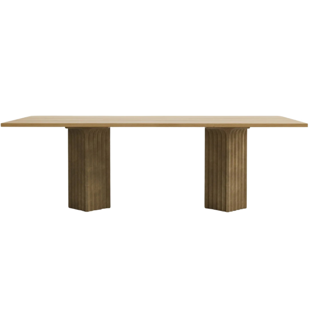 Arc Dining Table - Rectangular Top - Natural Oak