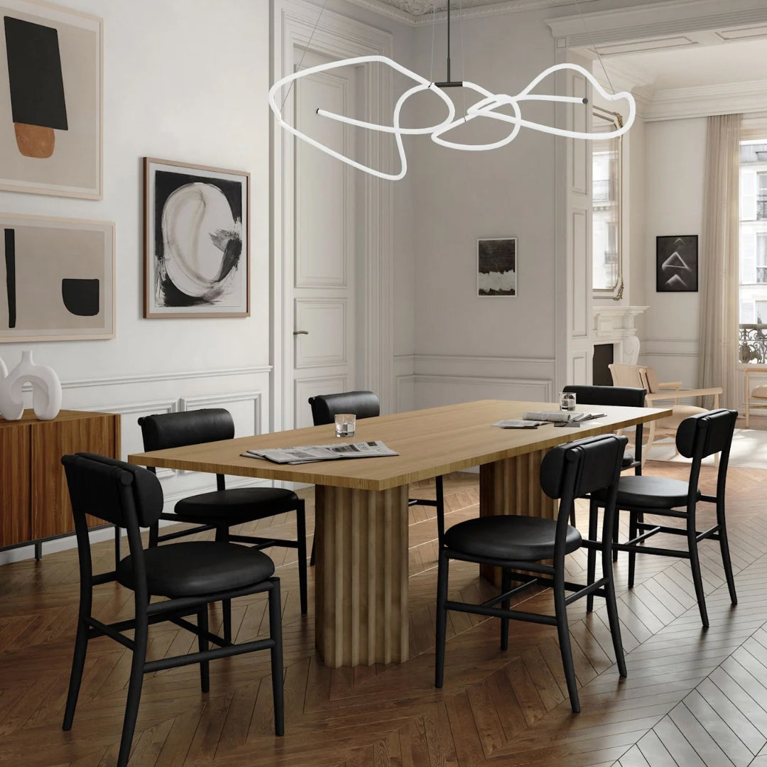 Arc Dining Table - Rectangular Top - Natural Oak