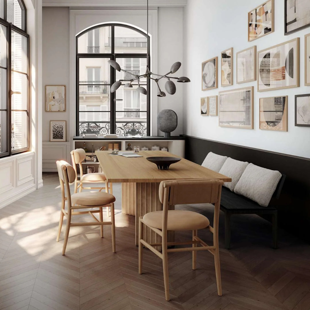 Arc Dining Table - Rectangular Top - Natural Oak