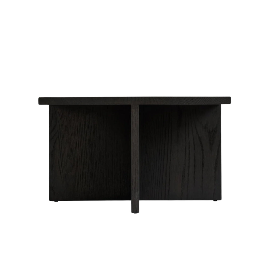 Brutus Coffee Table - Coffee Black Oak