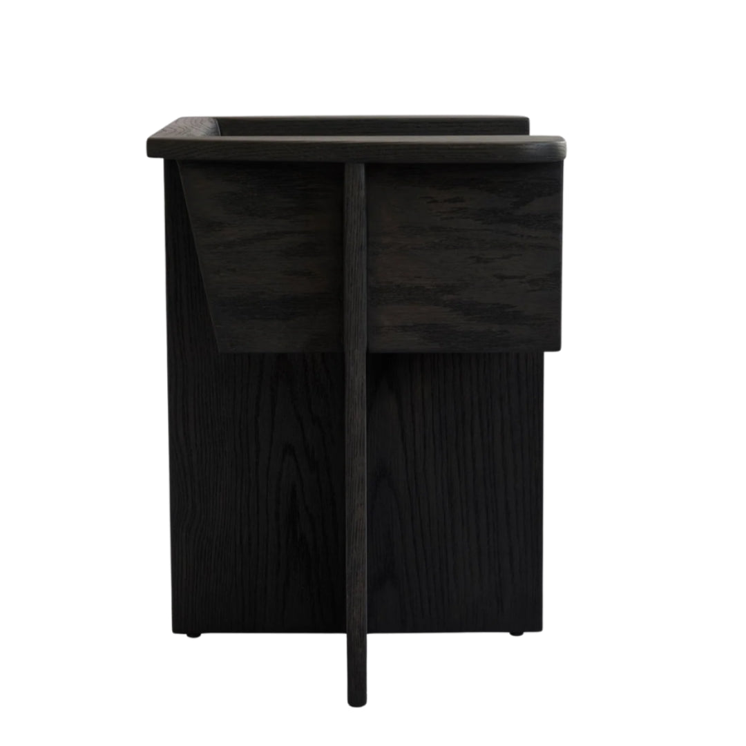 Brutus Dining Chair - Coffee Black Oak