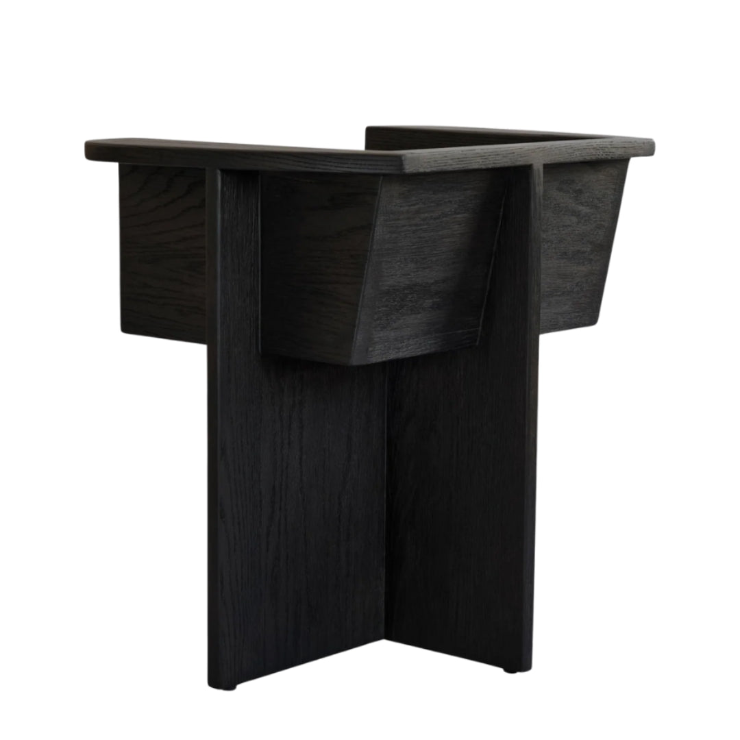 Brutus Dining Chair - Coffee Black Oak