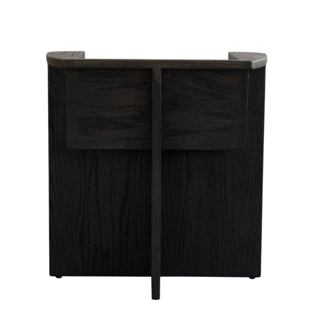 Brutus Dining Chair - Coffee Black Oak