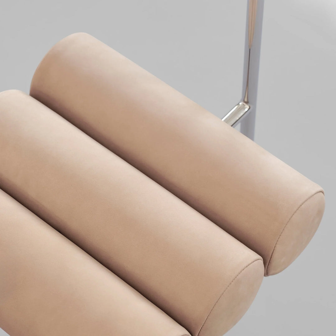 Hiro Dining Chair, Stainless Steel - Nubuck