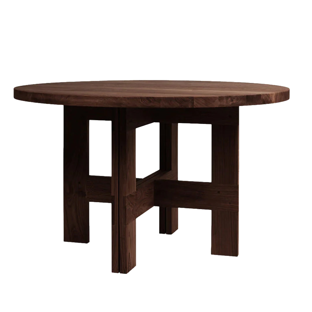 Farmhouse Round Trestle Table
