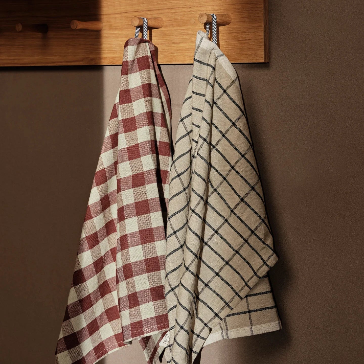 Hale Tea Towel Cinnamon | Grey Green - Batten Home