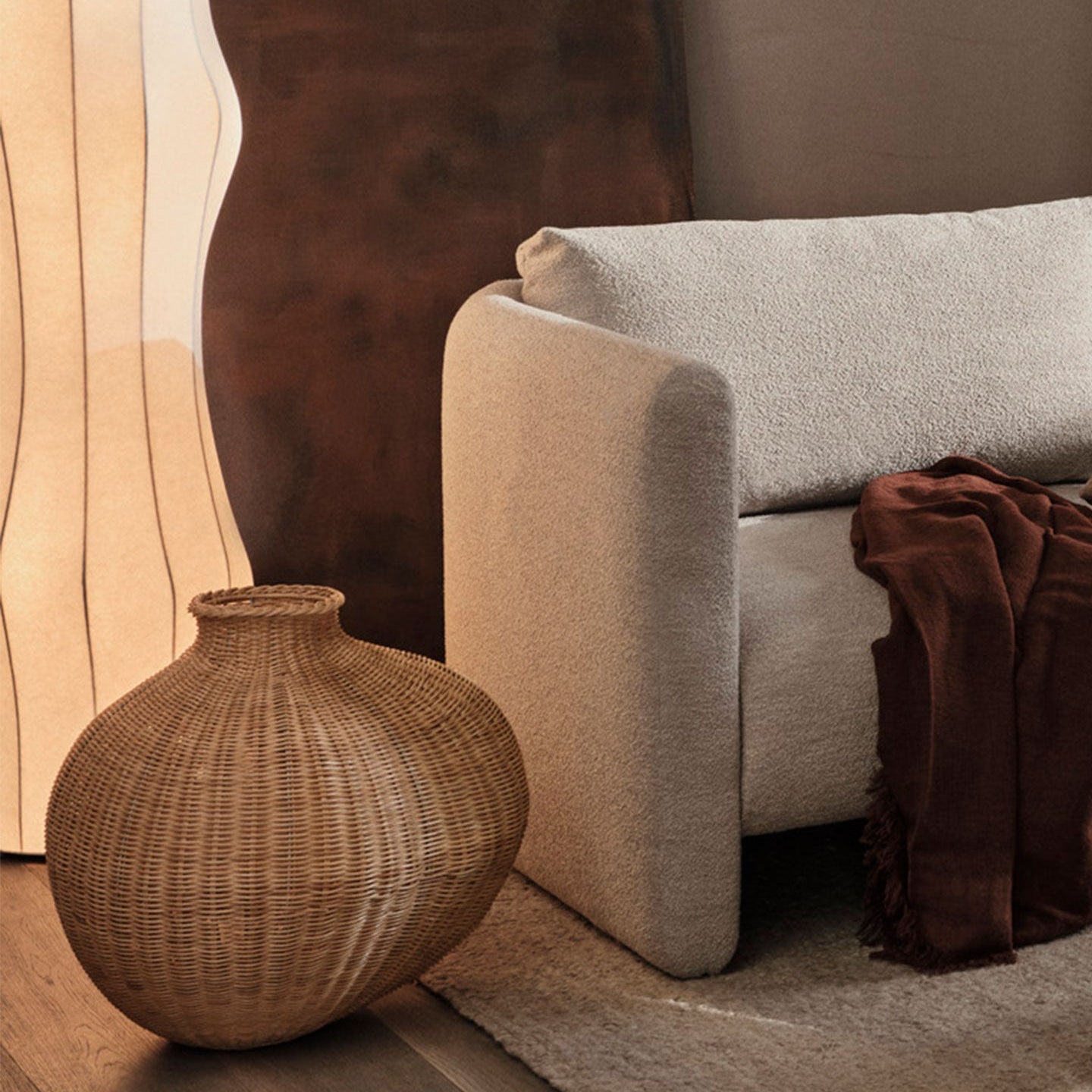 Bola Braided Floor Vase