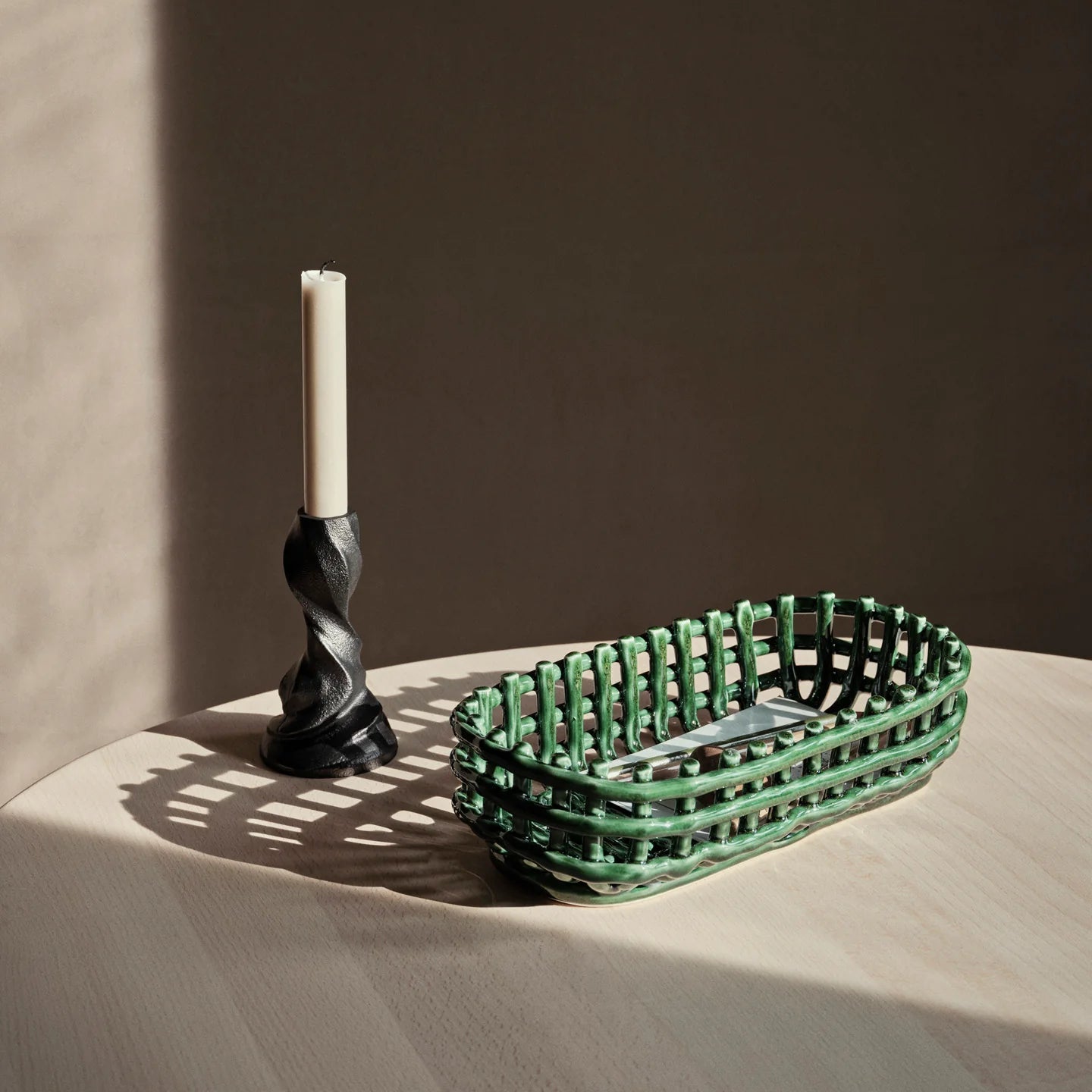 Oval Ceramic Basket - Batten Home