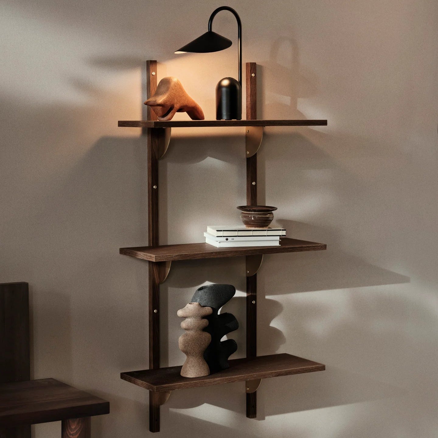 Sector Triple Shelving Unit - Batten Home