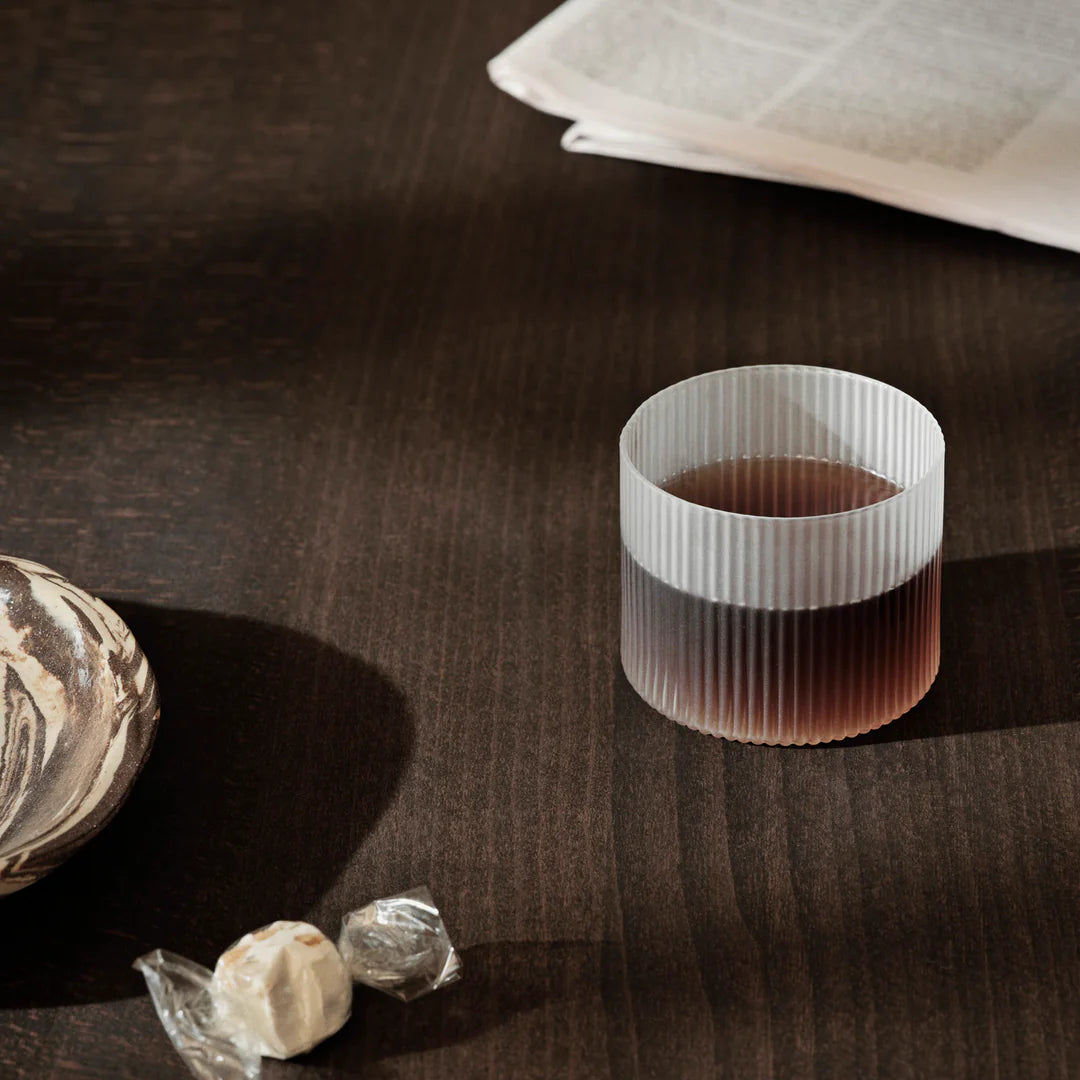 Ripple Low Glass Set Frosted