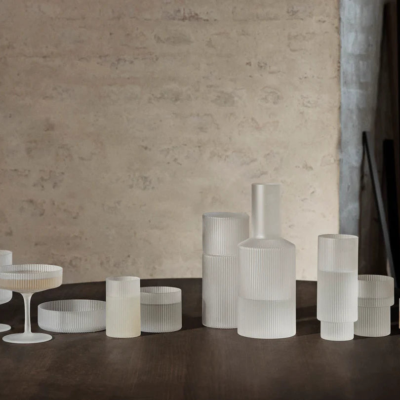 Ripple Carafe Set in Frosted - Batten Home