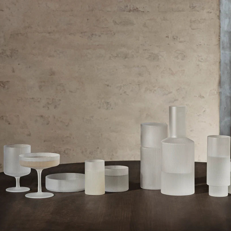Ripple Serving Bowls Set - Frosted