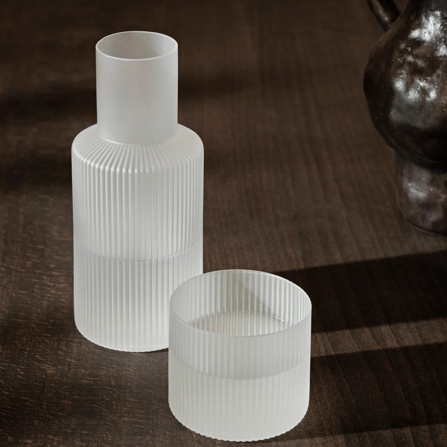 Ripple Carafe Set in Frosted - Batten Home