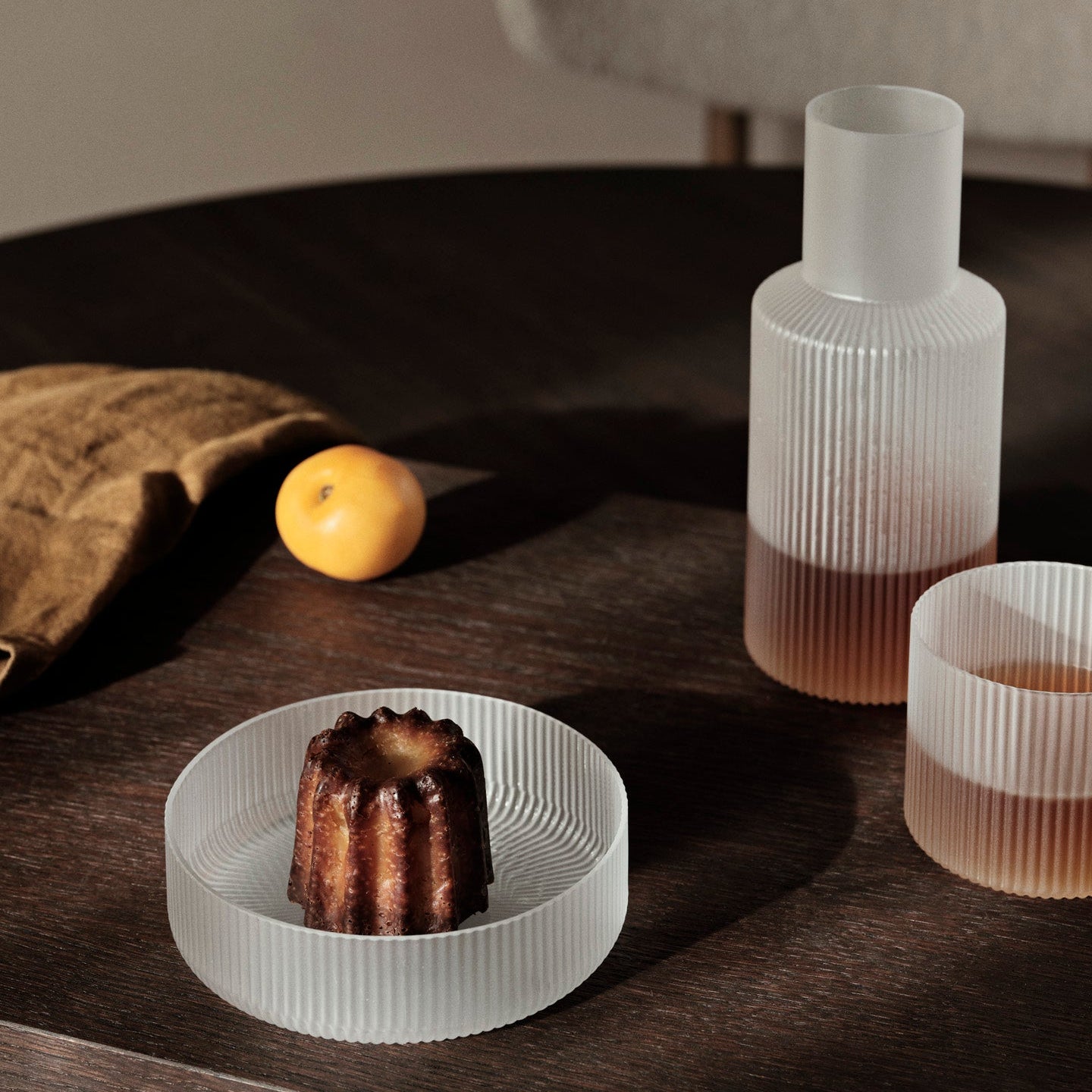 Ripple Carafe Set in Frosted