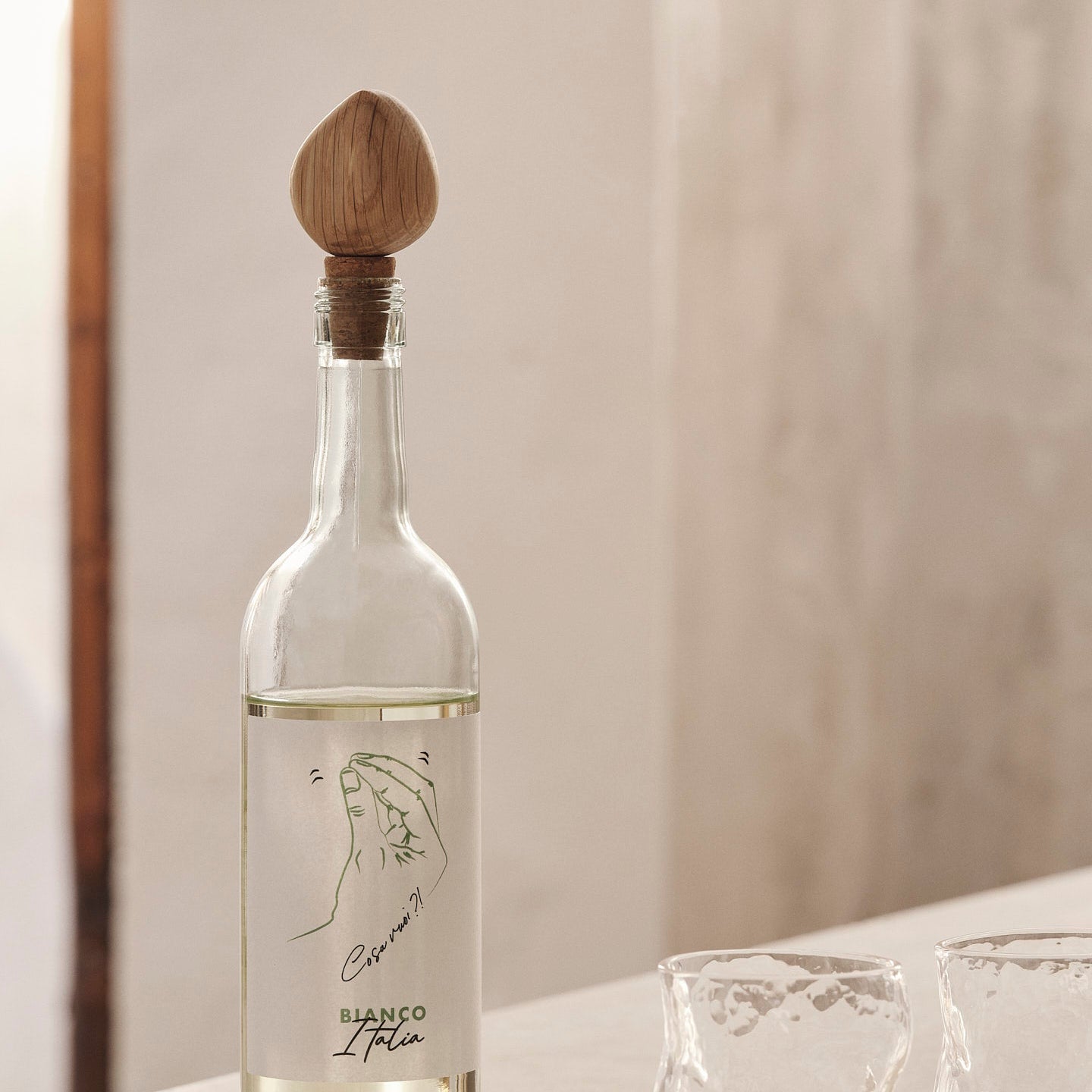Cairn Wine Stoppers - Set of 2 - Oak