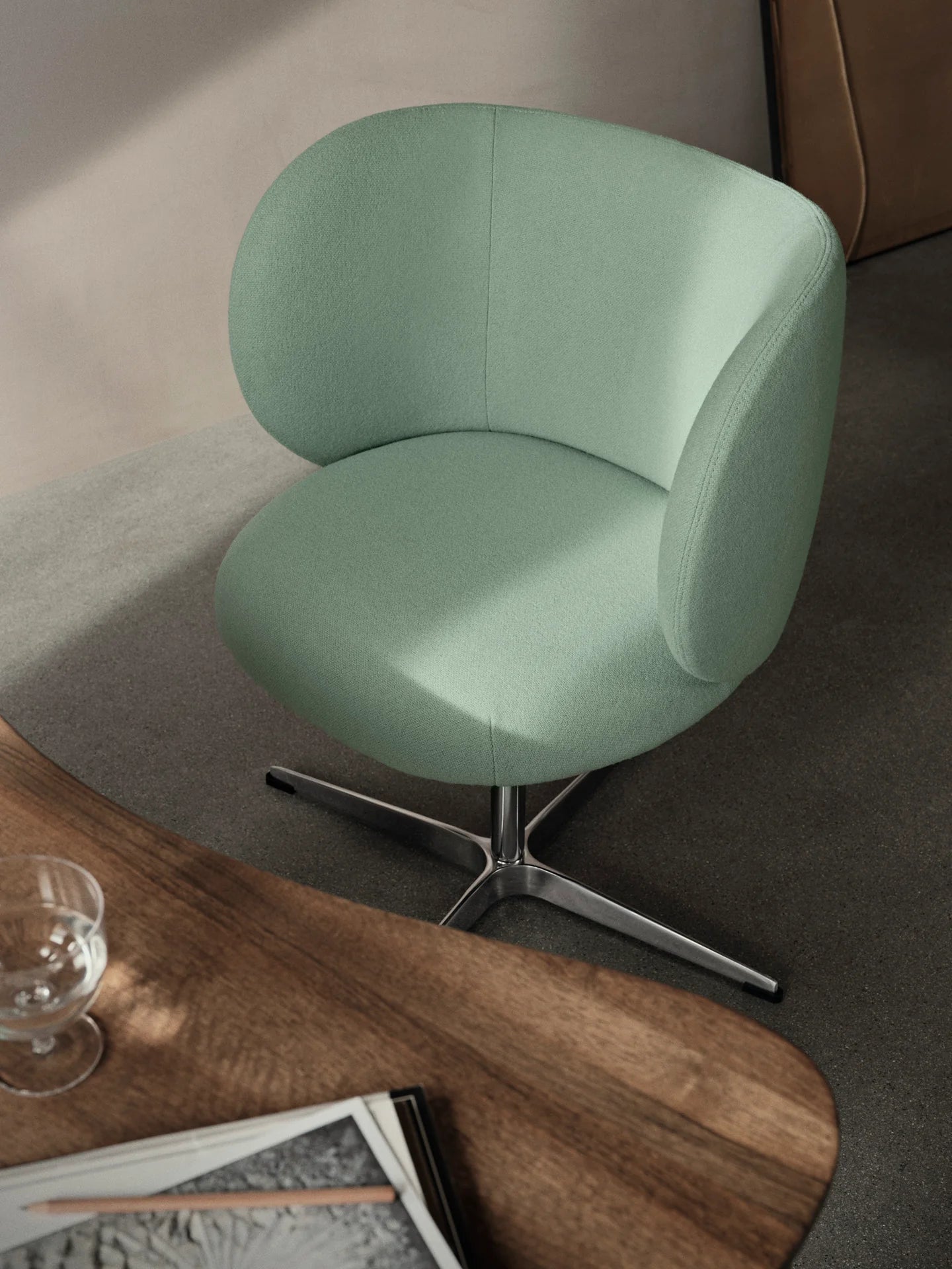 Rico Dining Chair - Swivel - Tonus - Mint