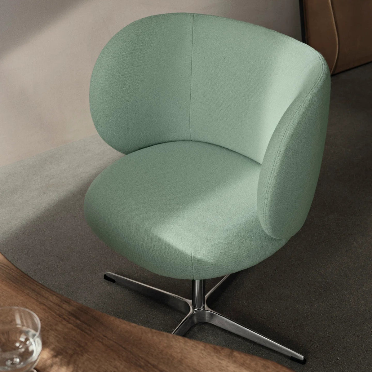 Rico Dining Chair - Swivel - Tonus - Mint