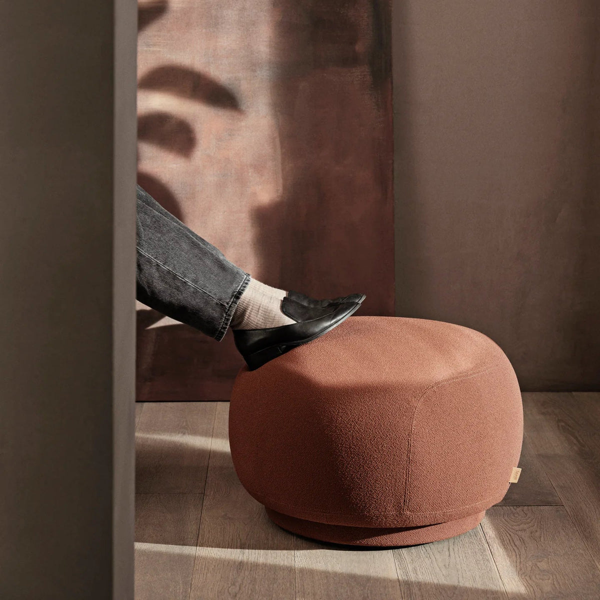 Rico Pouf - Grain - Baked Clay