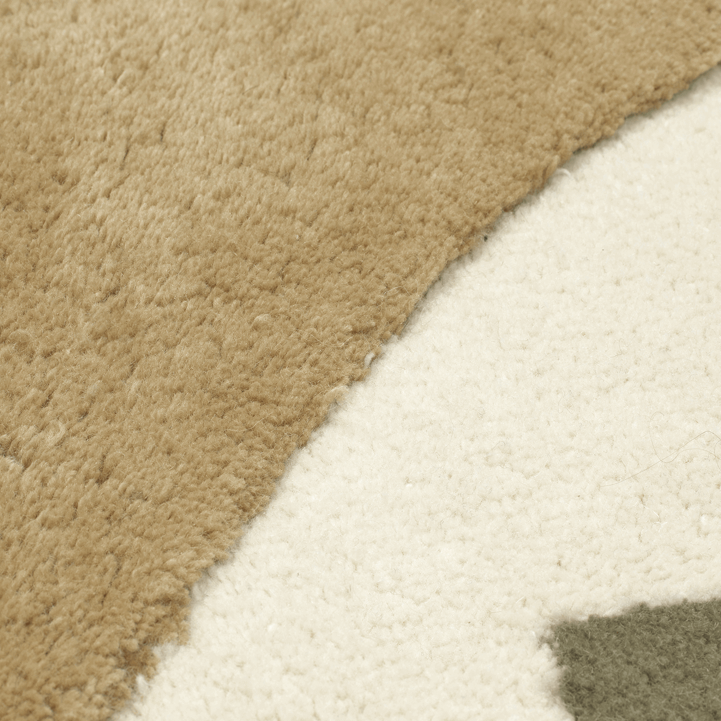 Bloco Tufted Rug - Green/Off-White