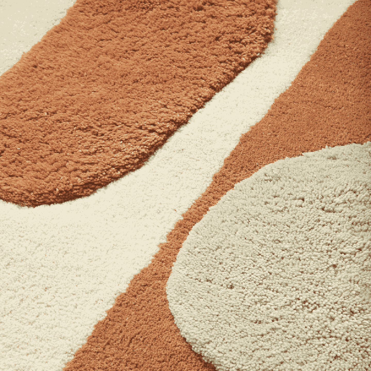 Bloco Tufted Rug - Blush/Off-White