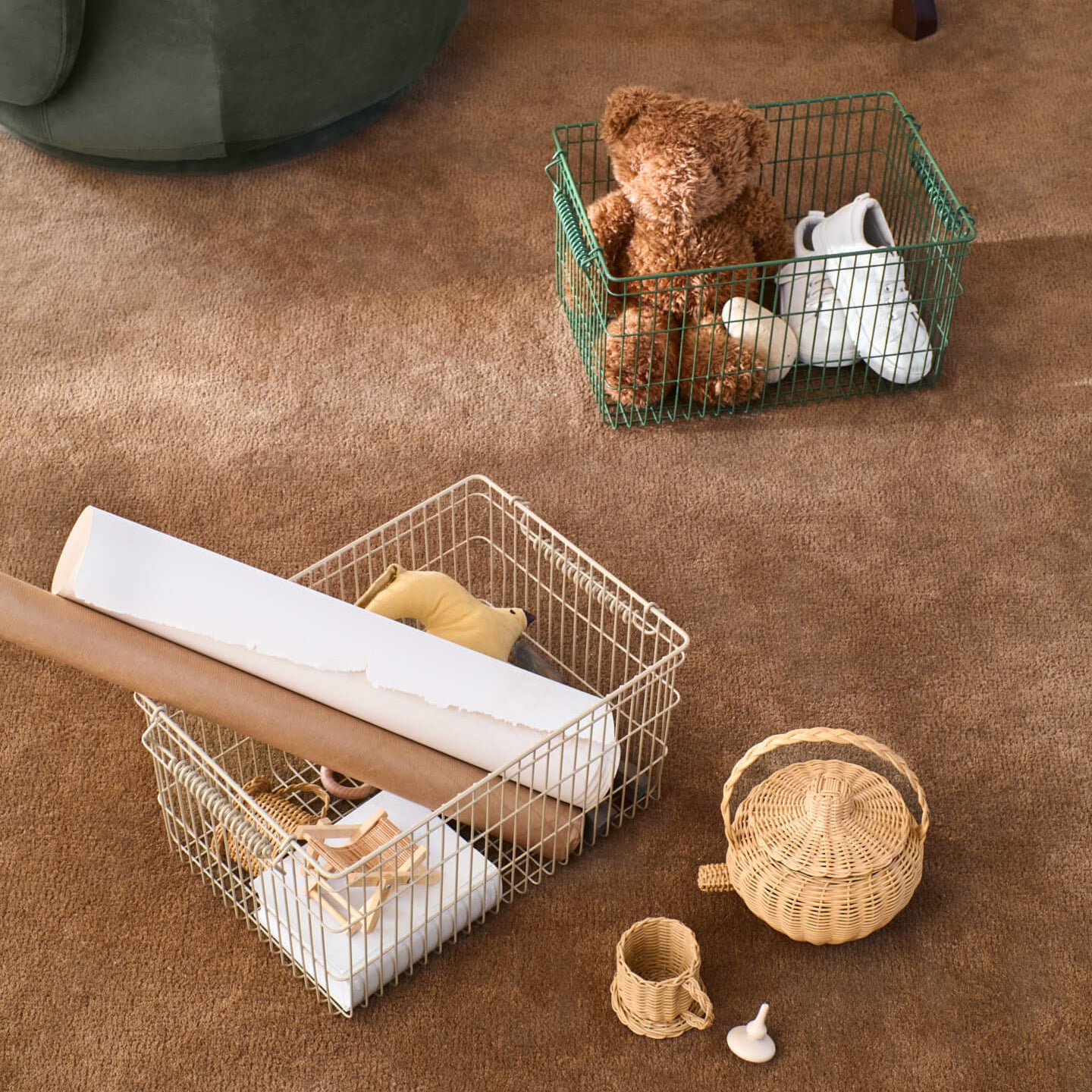 Cala Stackable Baskets - Set of 2 - Batten Home
