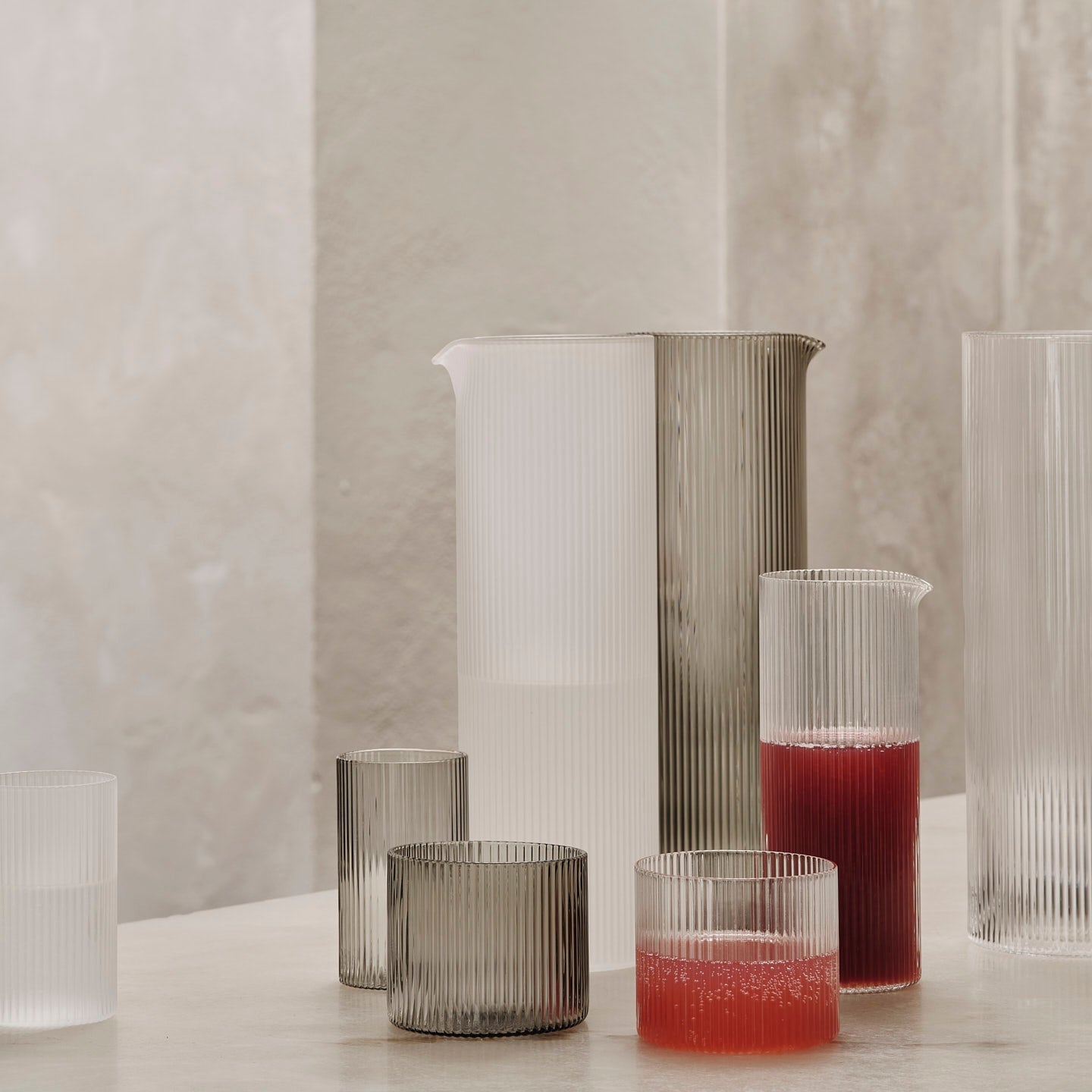 Ripple Water Jug - Frosted - Batten Home