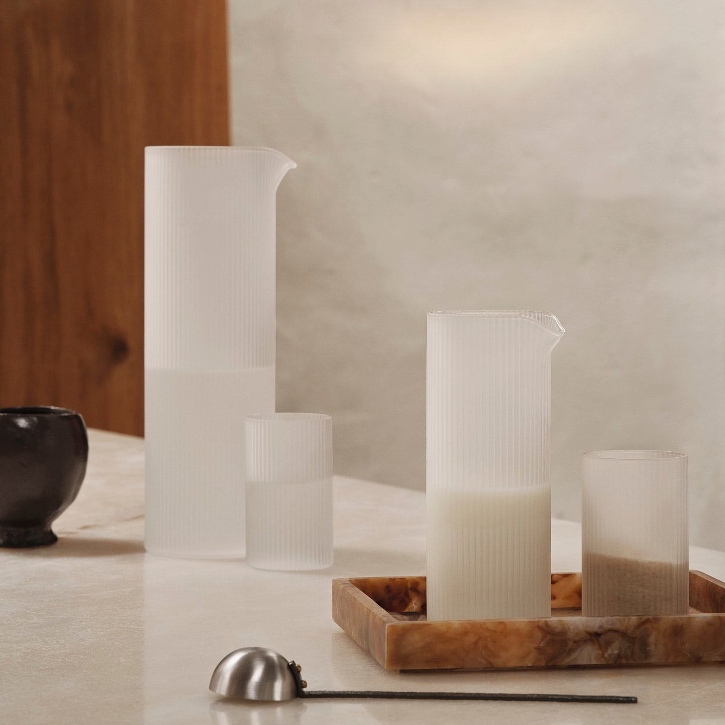 Ripple Milk Jug - Frosted