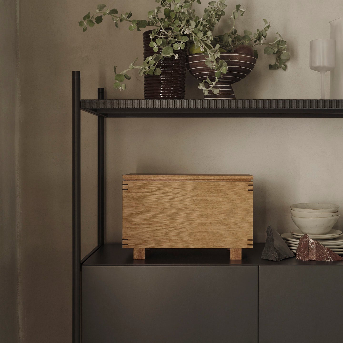 Bon Wooden Box - Oiled Oak