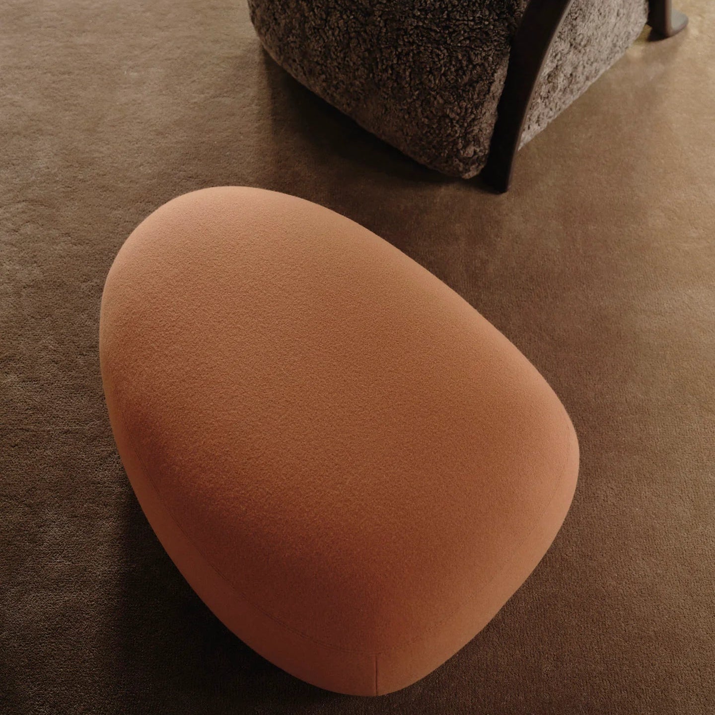 Rico Lounger Pouf - Tonus - Burnt Sienna