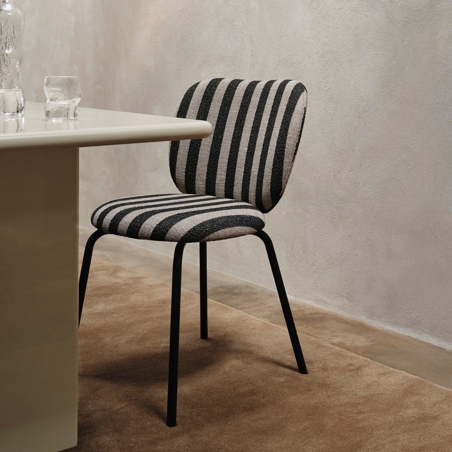 Rico Side Chair - Louisiana - Sand/Black - Batten Home