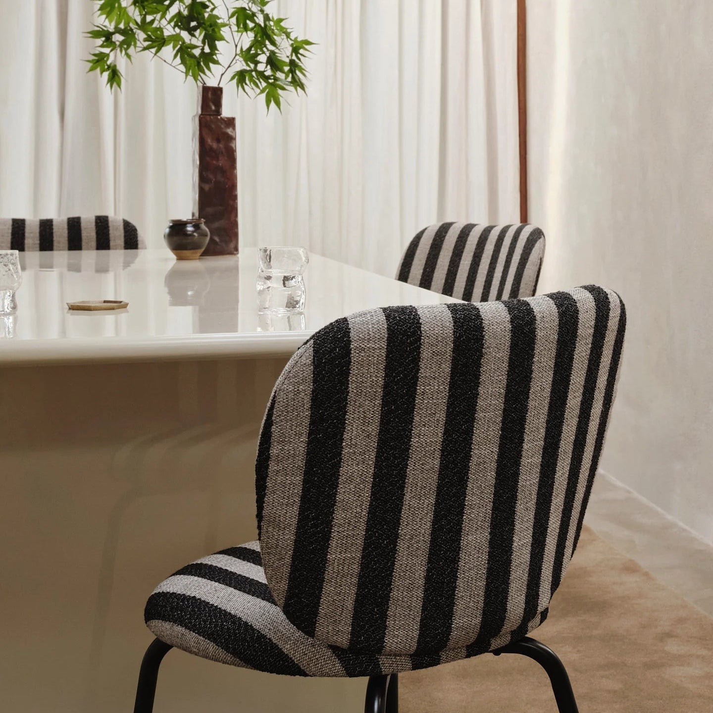 Rico Side Chair - Louisiana - Sand/Black - Batten Home