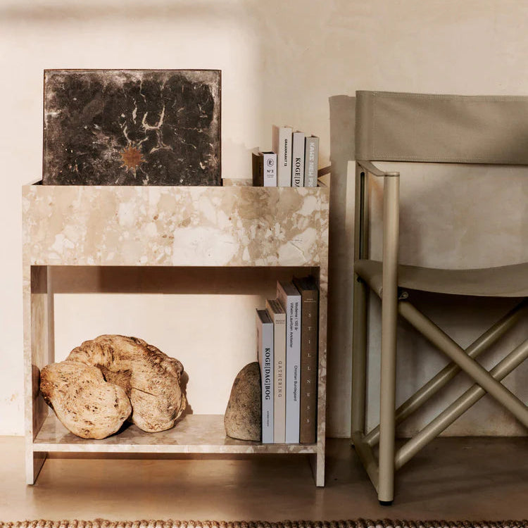 Stone Plant Box with Shelf