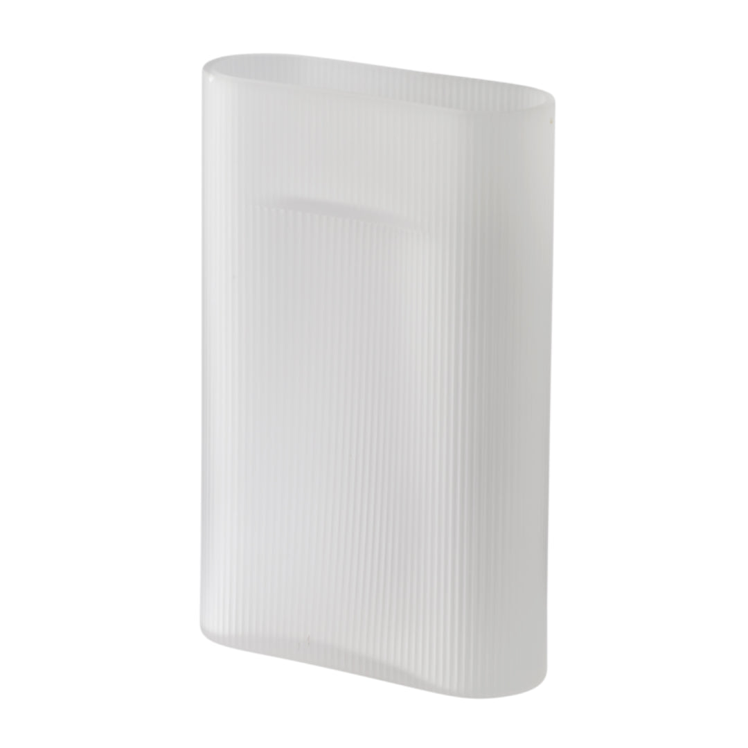 Ridge Vase Frosted Glass - Batten Home