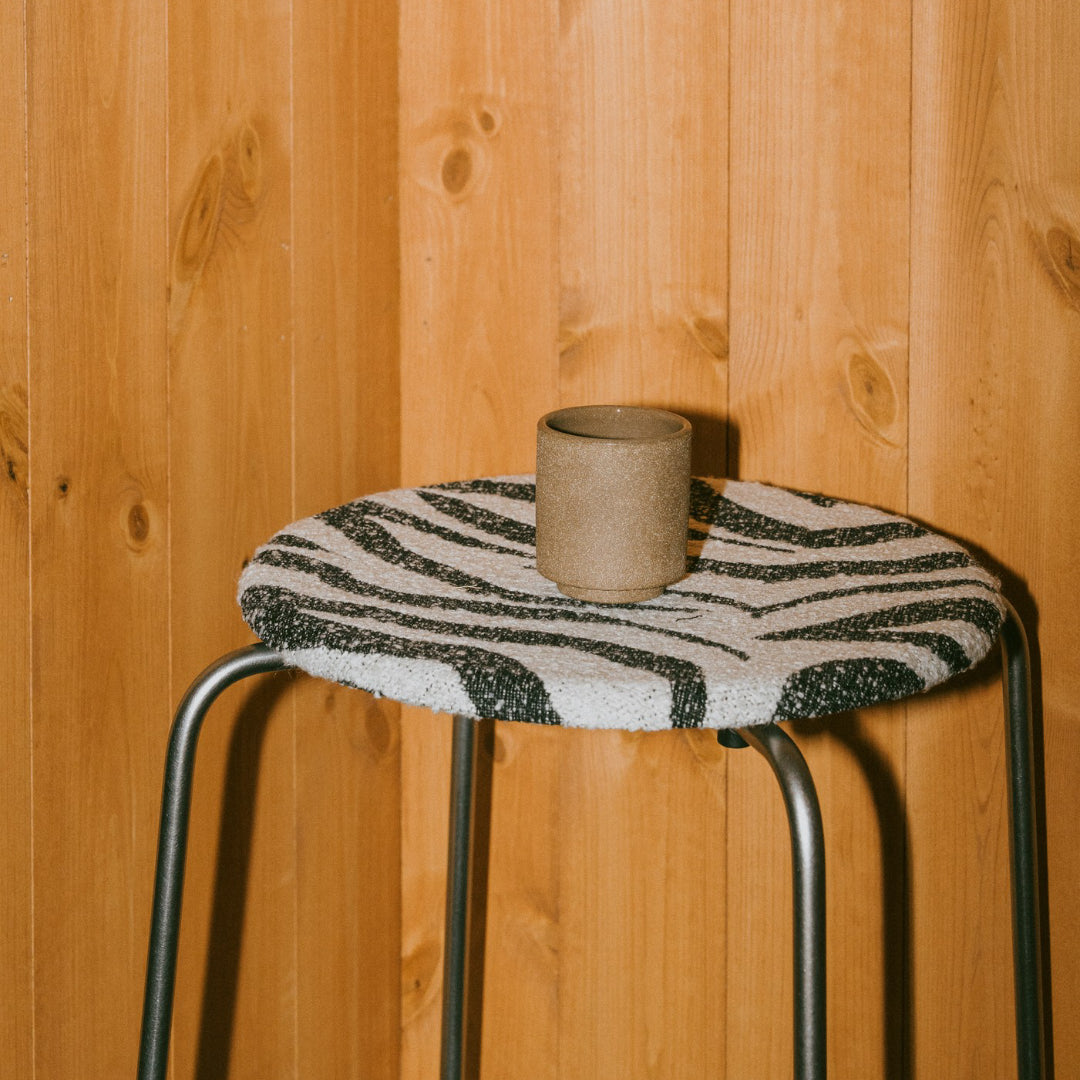 Frama Petit Rond Stool - Zebra Seat - Batten Home