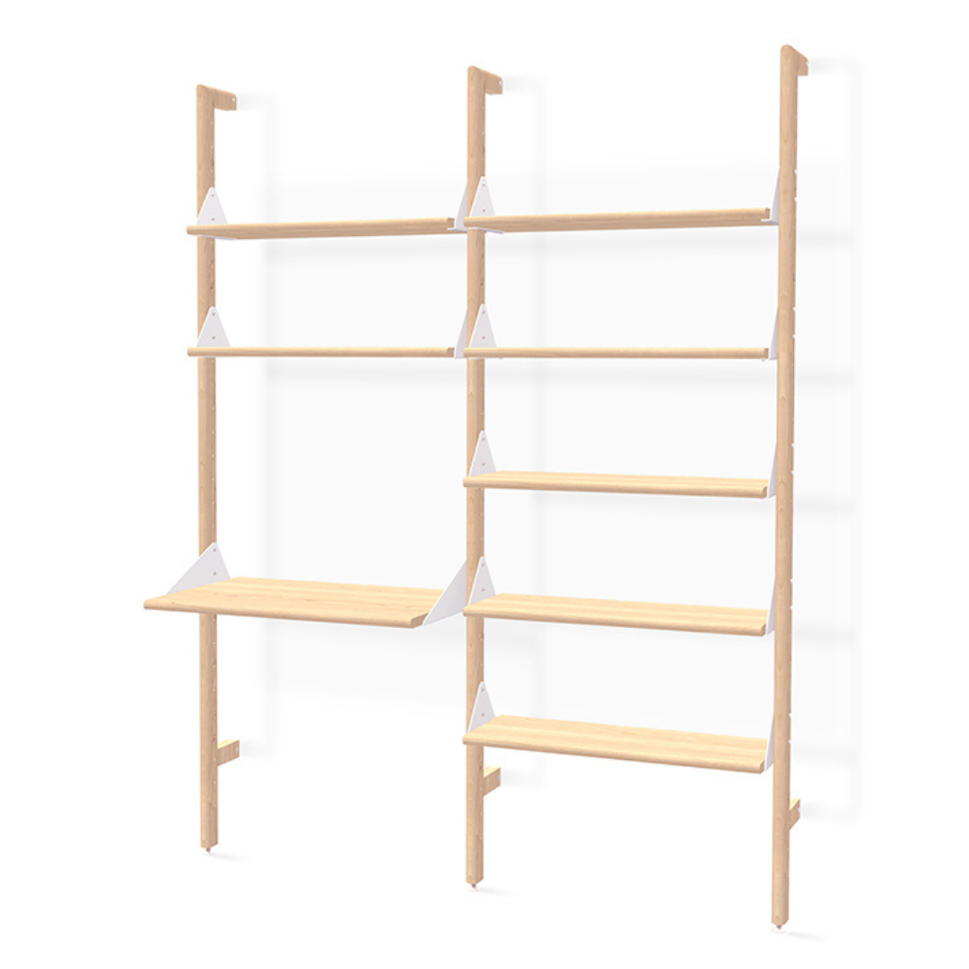 Branch-2 Shelving Unit with Desk