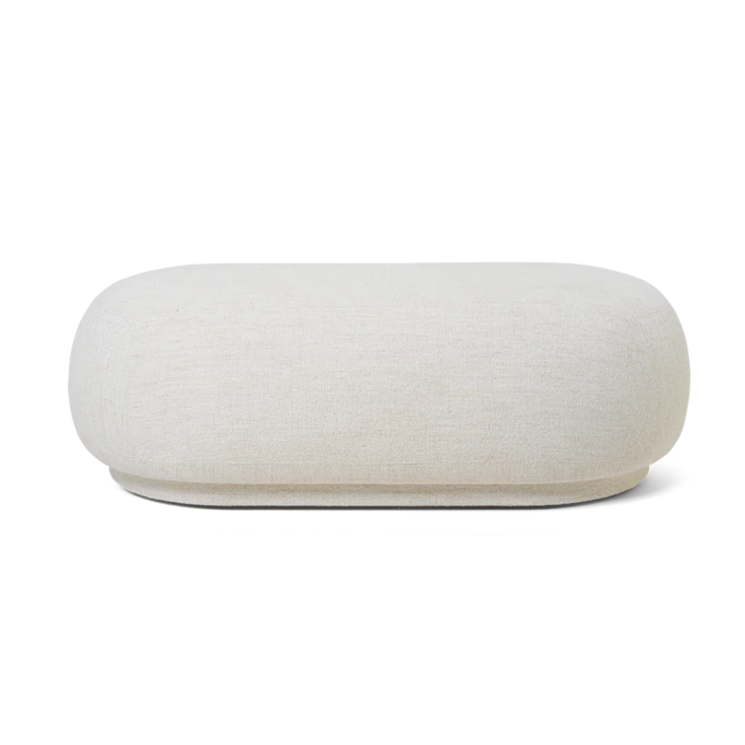 Rico Ottoman - Bouclé Off-White