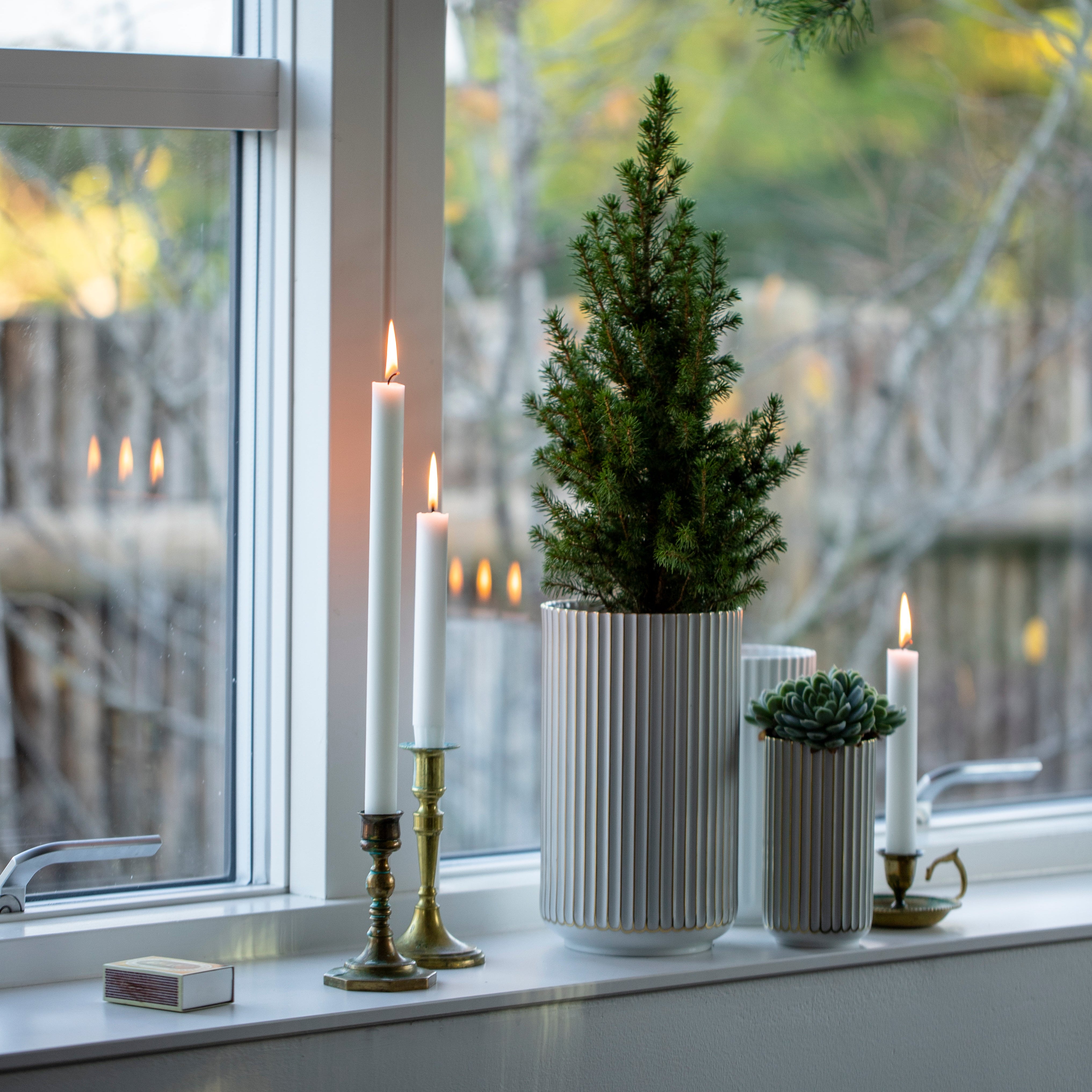 Lyngby Porcelain Vase 25 White