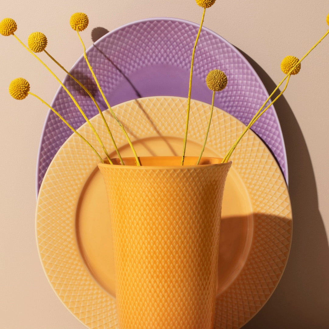 Lyngby Porcelain Rhombe Color Oval Serving Dish