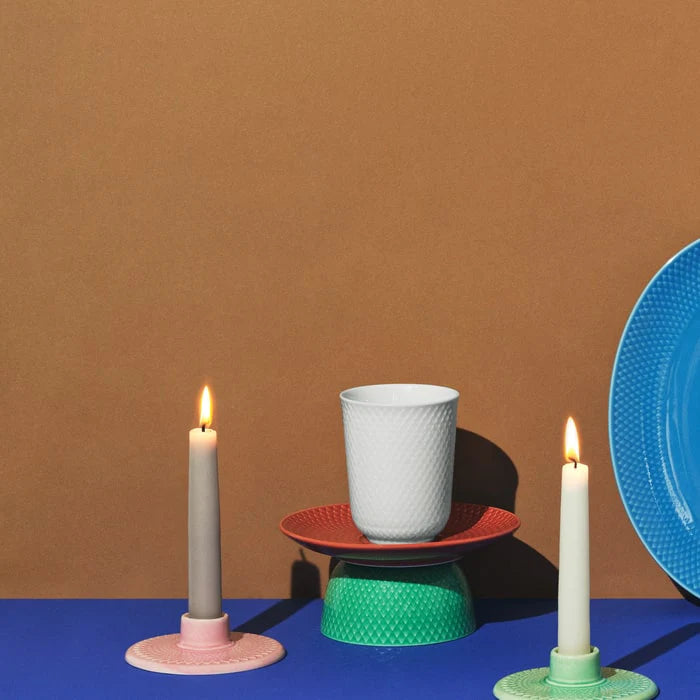 Lyngby Porcelain Rhombe Mug White