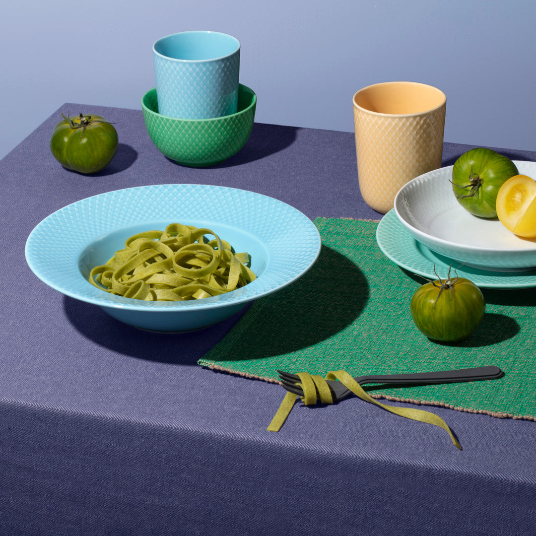 Lyngby Porcelain Rhombe Bowl 11 Green