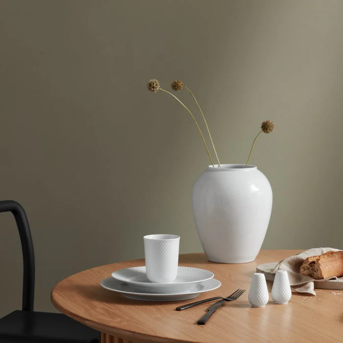 Lyngby Porcelain Rhombe Mug White