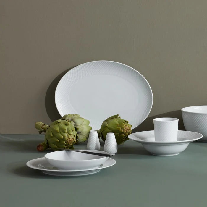 Lyngby Porcelain Rhombe Mug White