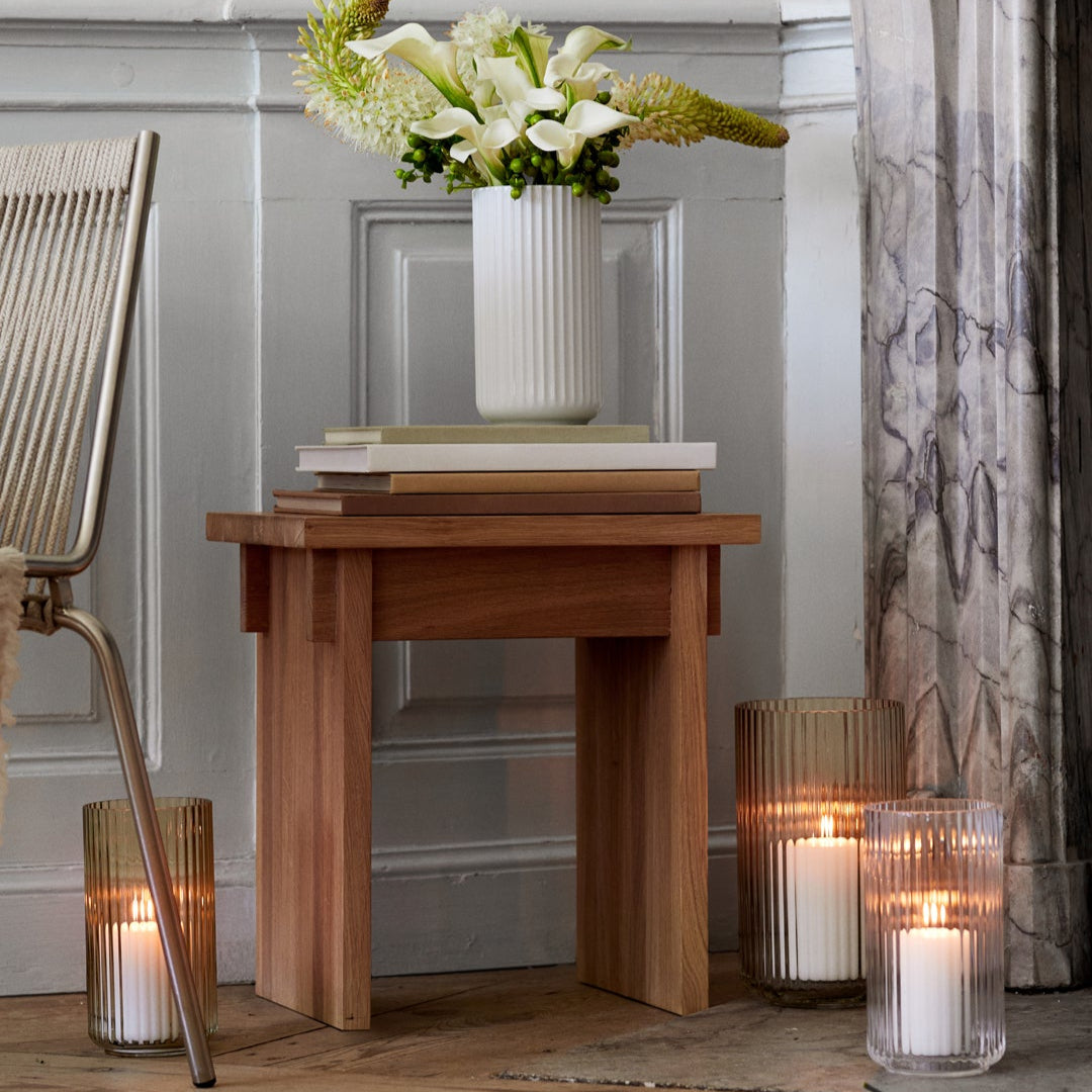 Lyngby Porcelain Glass Vase 20.5 Smoke